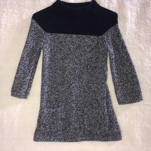 Tommy Hilfiger navy and white long sweater